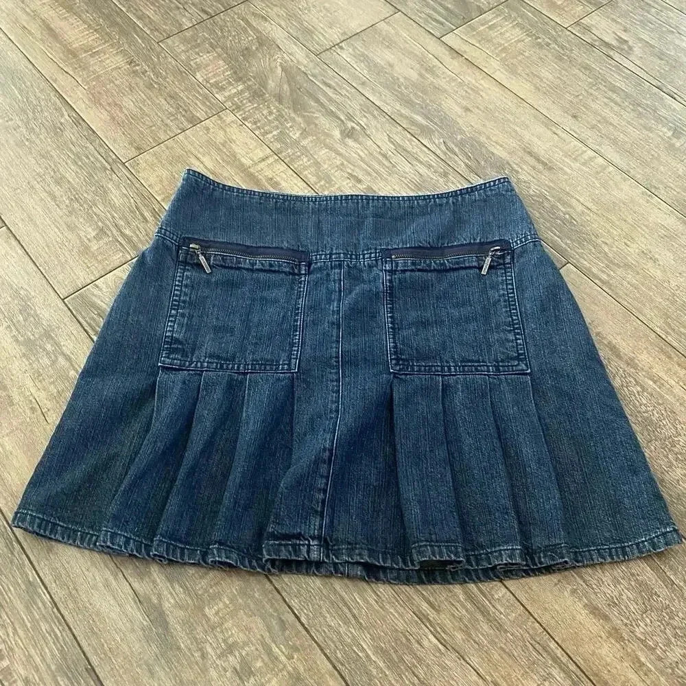 Ideology Blue 100% Cotton Denim Mini Jeans Skirt Size 6
